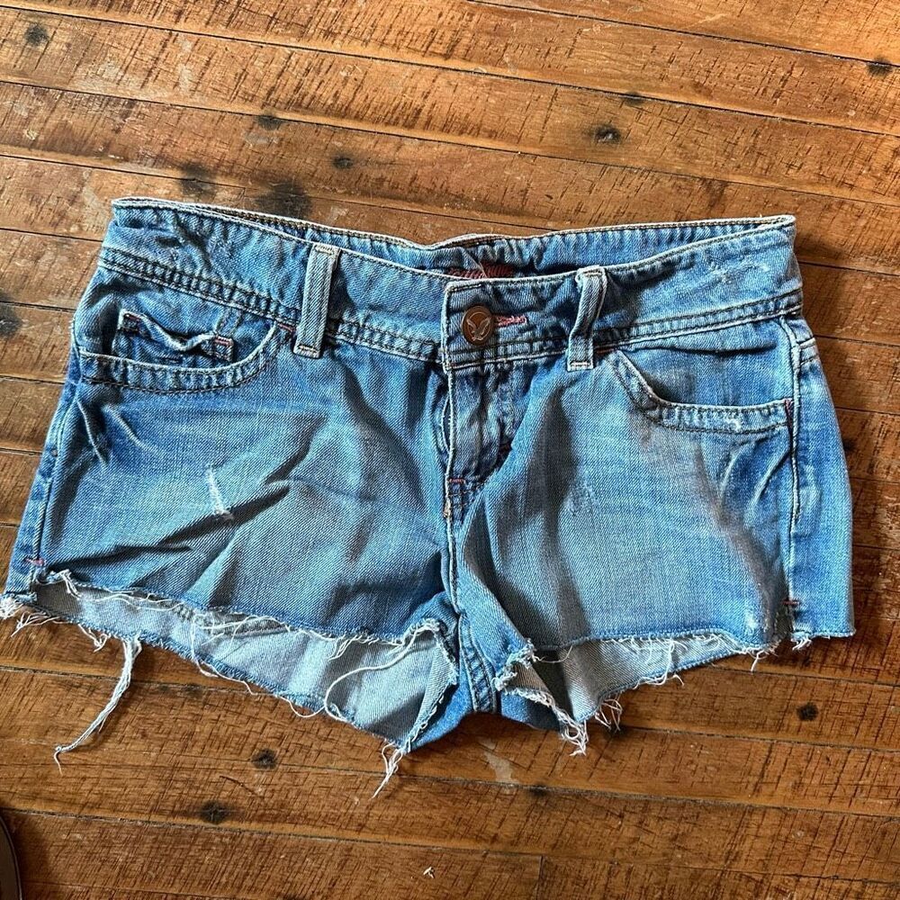 American Eagle shortie distressed 2 denim cutoff shorts